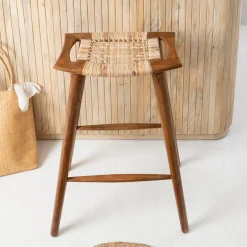 Tabouret De Bar<Made in Meubles Tabouret de bar en manguier Suzanna