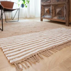 Décoration<Made in Meubles Tapis en jute et coton Lali