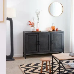 Décoration<Made in Meubles Tapis en jute et coton Mathilde