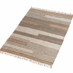 Décoration<Made in Meubles Tapis en jute et coton Robin
