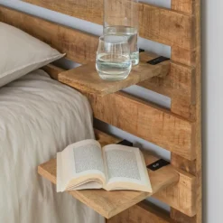 Tête De Lit<Made in Meubles Tête de lit en bois avec étagère Marais