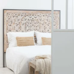 Tête De Lit<Made in Meubles Tête de lit en bois de manguier blanchi Lila