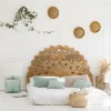 Tête De Lit<Made in Meubles Tête de lit lotus en bois de manguier sculpté 160 cm Valentina