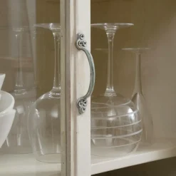 Vaisselier<Made in Meubles Vaisselier en bois de manguier blanchi Cuzco