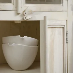 Vaisselier<Made in Meubles Vaisselier en bois de manguier blanchi Cuzco