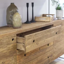 Vaisselier<Made in Meubles Vaisselier en bois recyclé 190cm Blaise