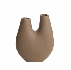 Décoration<Made in Meubles Vase marron 2 tiges en aluminium Tulipa