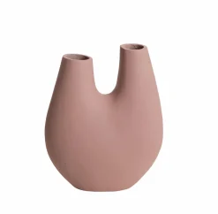 Décoration<Made in Meubles Vase rose 2 tiges en aluminium Tulipa