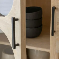 Vitrine<Made in Meubles Vitrine 2 portes en bois de manguier Lydia