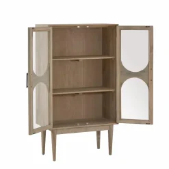 Vitrine<Made in Meubles Vitrine 2 portes en bois de manguier Lydia