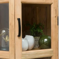 Vitrine<Made in Meubles Vitrine d'angle en bois d'acacia Esmée