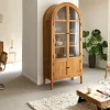 Vitrine<Made in Meubles Vitrine en bois d'acacia 4 portes Jo