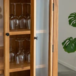 Vitrine<Made in Meubles Vitrine en bois d'acacia 4 portes Jo