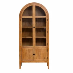 Vitrine<Made in Meubles Vitrine en bois d'acacia 4 portes Jo