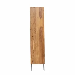 Vitrine<Made in Meubles Vitrine en bois d'acacia et métal Mano
