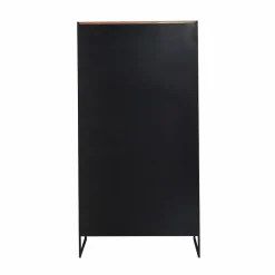 Vitrine<Made in Meubles Vitrine en bois d'acacia et métal Bosco