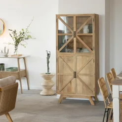 Vitrine<Made in Meubles Vitrine en bois de manguier Thalia