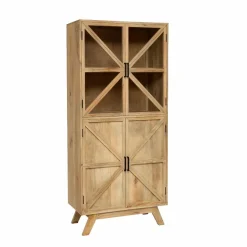 Vitrine<Made in Meubles Vitrine en bois de manguier Thalia