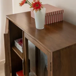 Vitrine|Meuble De Rangement<Made in Meubles Vitrine en bois de manguier Remick