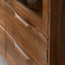 Vitrine|Meuble De Rangement<Made in Meubles Vitrine en bois de manguier Remick