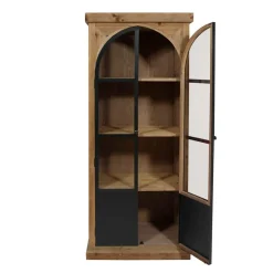 Vitrine<Made in Meubles Vitrine en bois recyclé et métal Garance