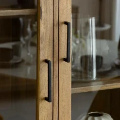 Vitrine<Made in Meubles Vitrine Haute en bois de de manguier Joy