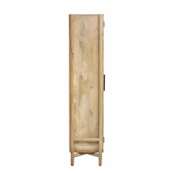 Vitrine<Made in Meubles Vitrine haute en bois de manguier Nova